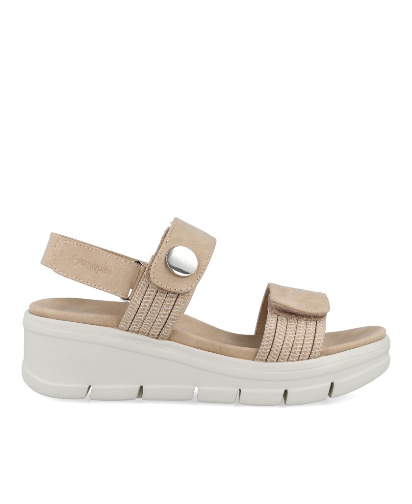 Sandalias casual con cuña Amarpies ABZ23505