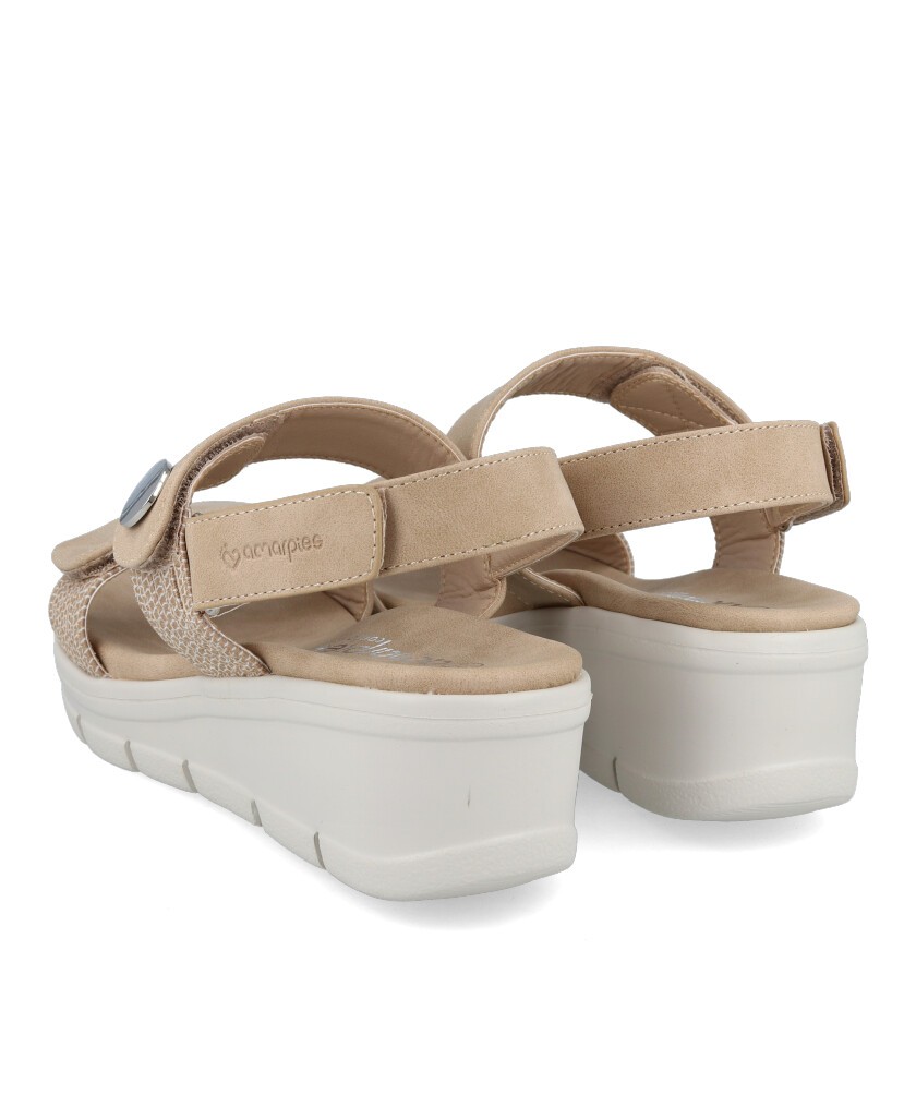 Sandalias casual con cuña Amarpies ABZ23505