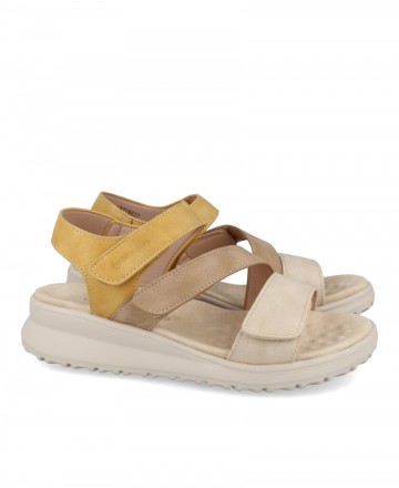 Sandalias con tiras de velcro Amarpies ABZ28637